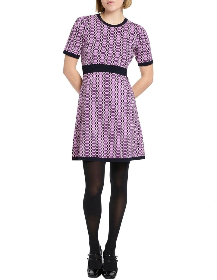 Homecoming Queen Knit Dress in Homecoming Multi