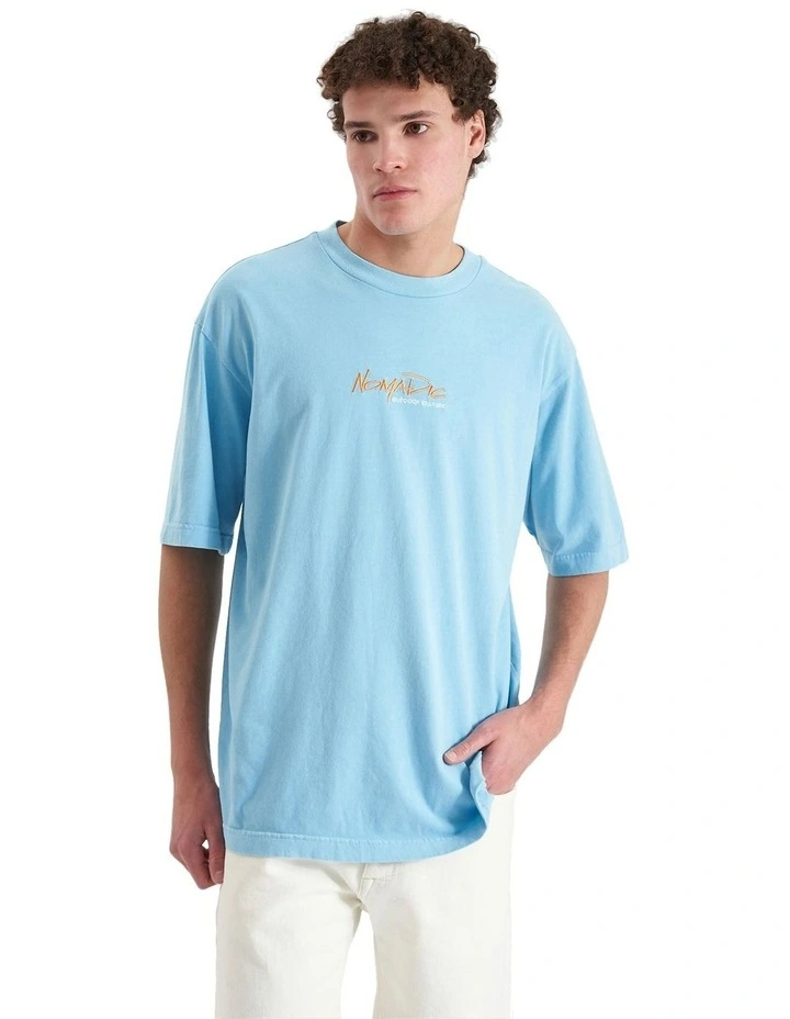 Yonder Oversized T-shirt in Pigment Air Blue
