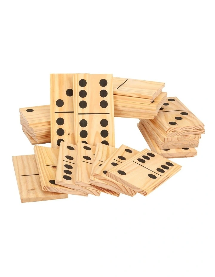 Mega Outdoor Dominoes Game Set with 28 Pieces 30cm