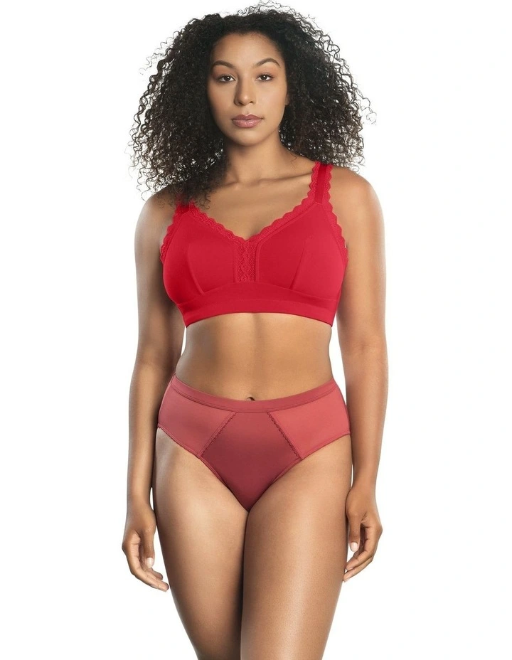 Dalis Wireless Modal Bralette in Racing Red