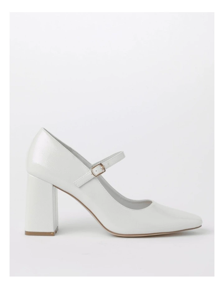 Waverley Heeled Shoe in Bone