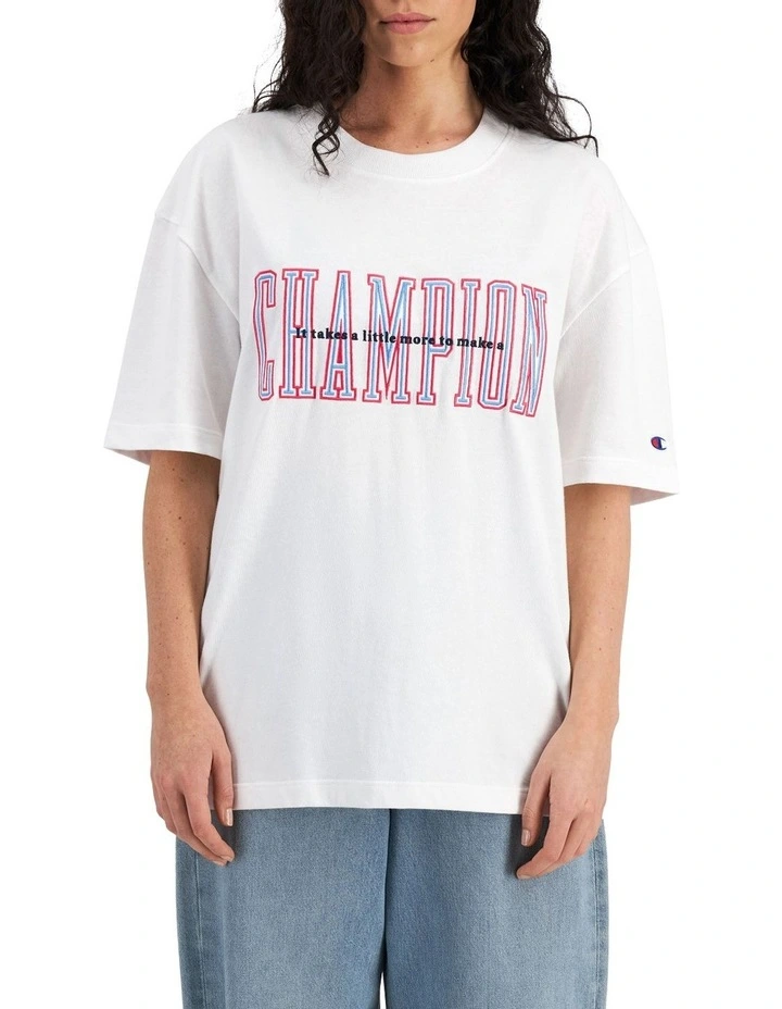 Heritage 90S Logo Tee in White