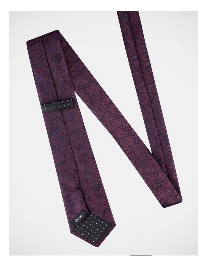 Paisley Silk Tie Red