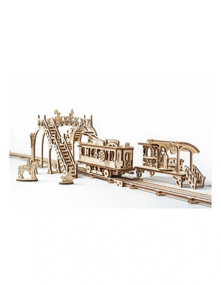 Tram Line Model 537 Piece Wooden 3D Puzzle