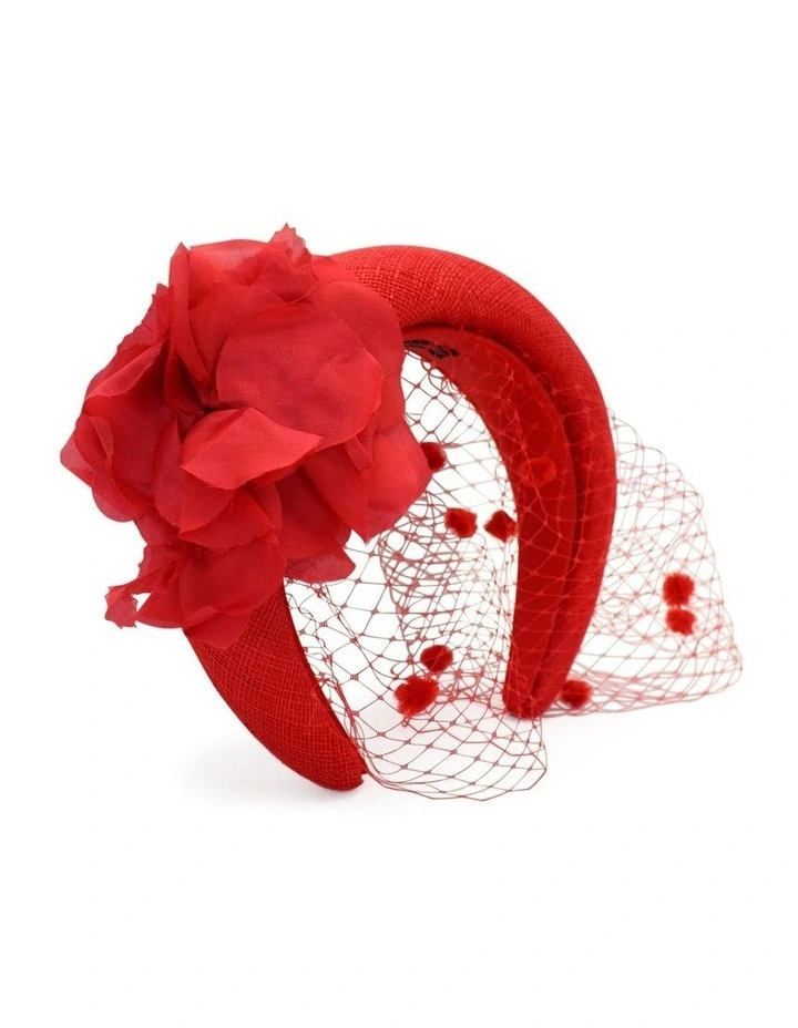 Ally Headpiece in Red