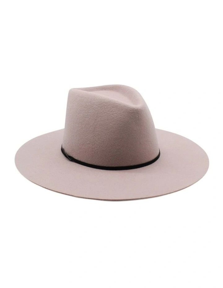 Jumbuck Fedora Hat in Rose Dust