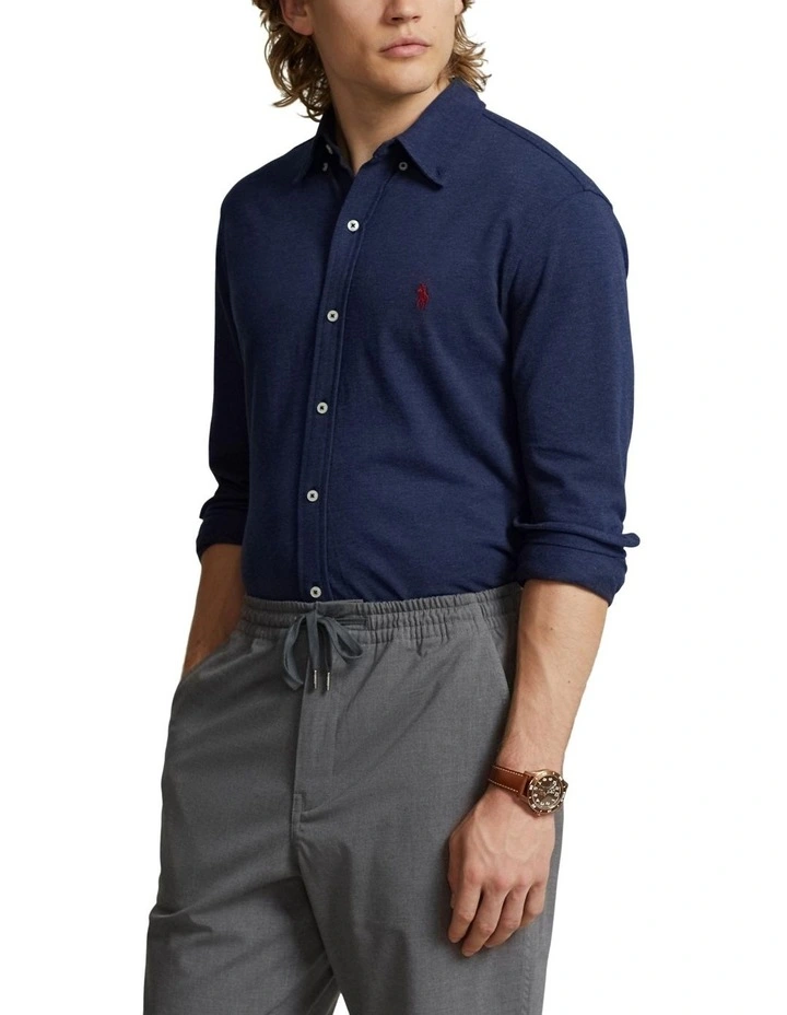 Featherweight Mesh Shirt in Navy