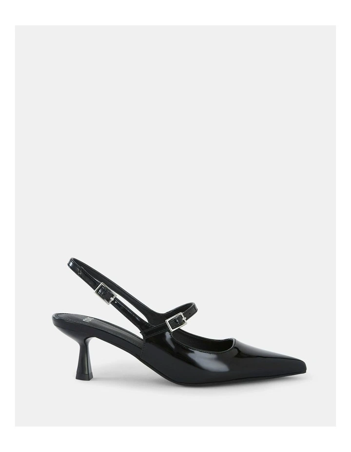Ispra Heels in Black Patent