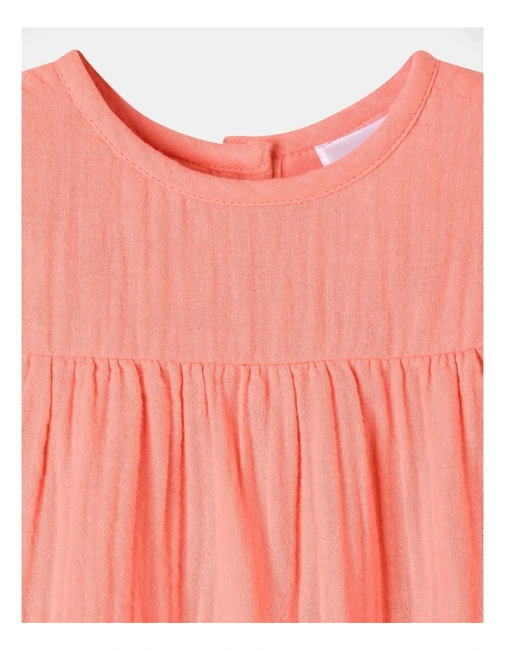 Double Cloth Top in Orange