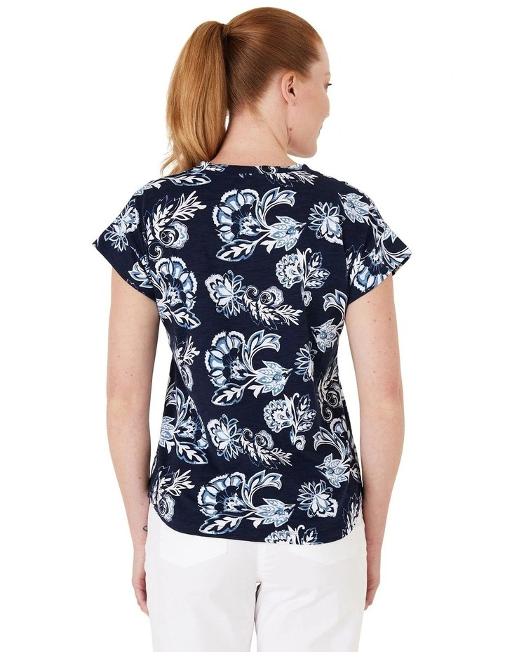 Tee in Midnight Floral