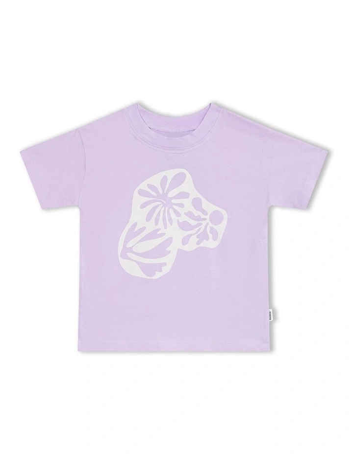 Short Sleeve Crew Tee (Sizes 3-10) in Purple