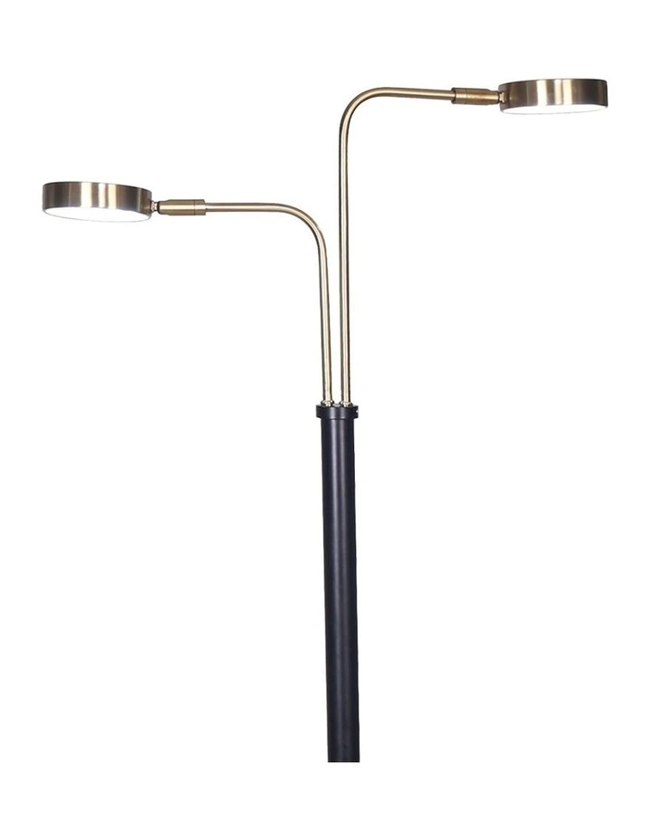 Metal Floor LampBrushed Gold/Black