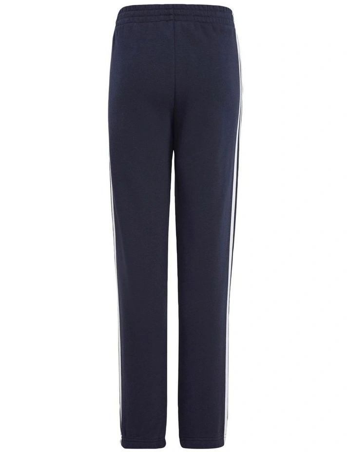 Essentials 3-Stripes Fleece Joggers in Navy