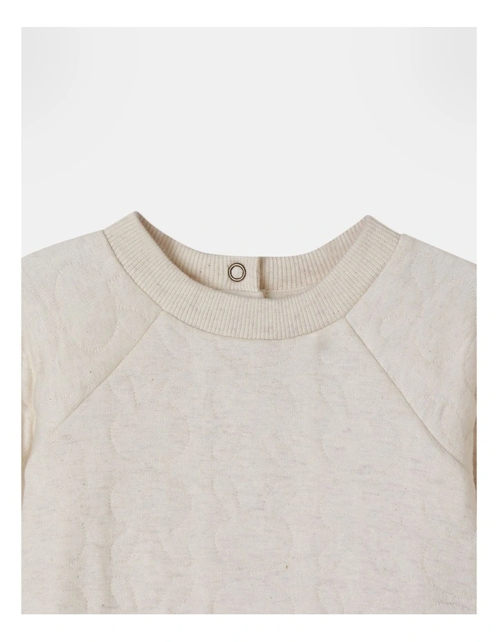 Lexi Quilted Coverall in Oat Marle