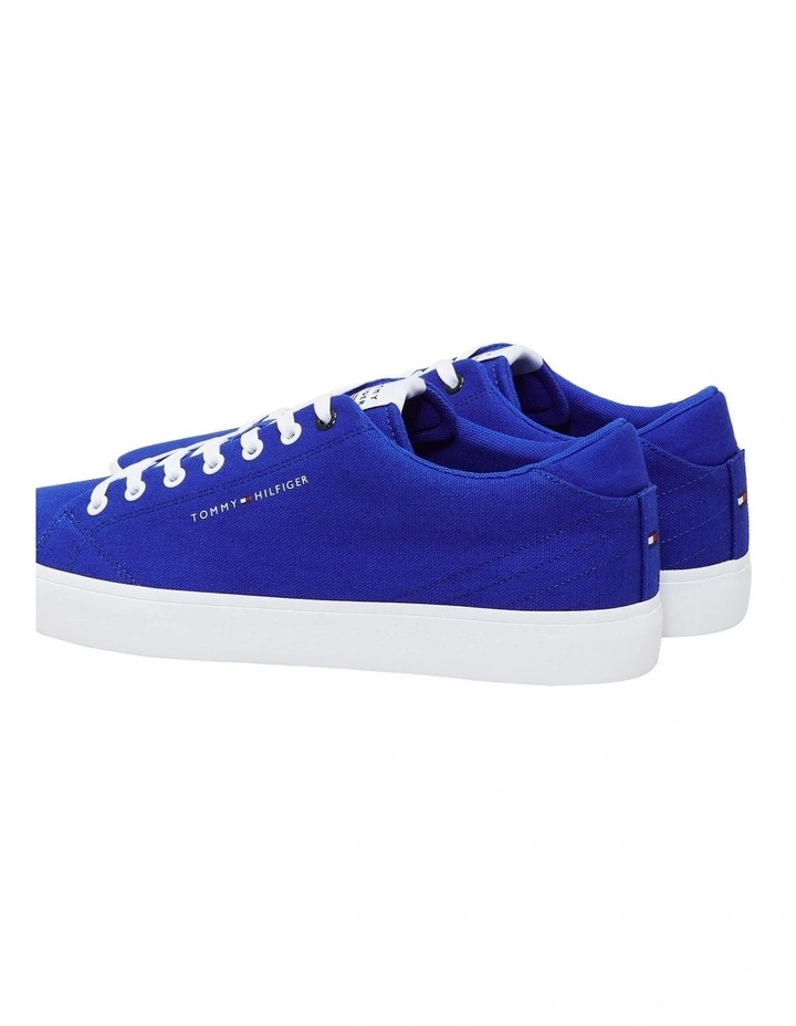 TH HI Vulc Core Low Canvas Shoes in Ultra Blue
