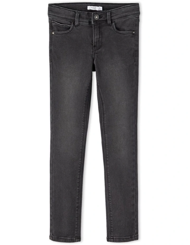 Polly Denim Pant in Black