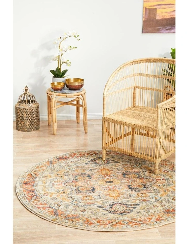 Legacy 850 Round Rug In Rust