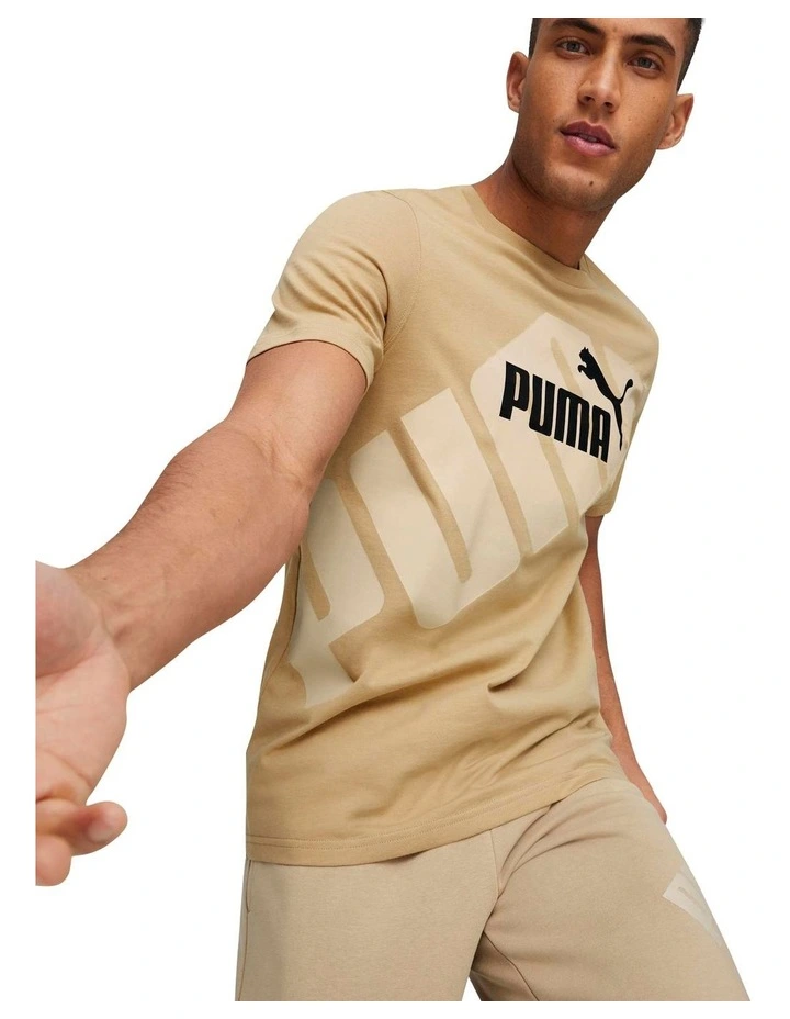 Power Graphic Tee in Prairie Tan