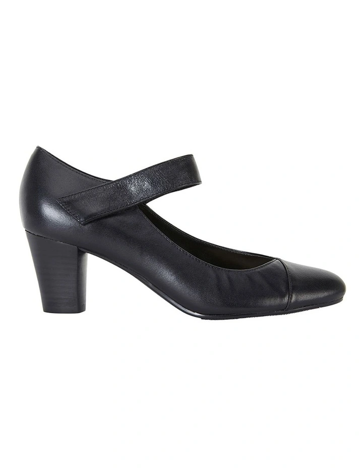 Megan Black Glove Heeled Shoes