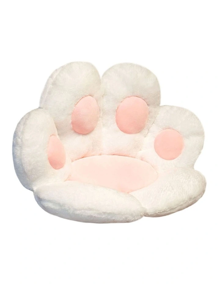 Paw Shape Cushion in White