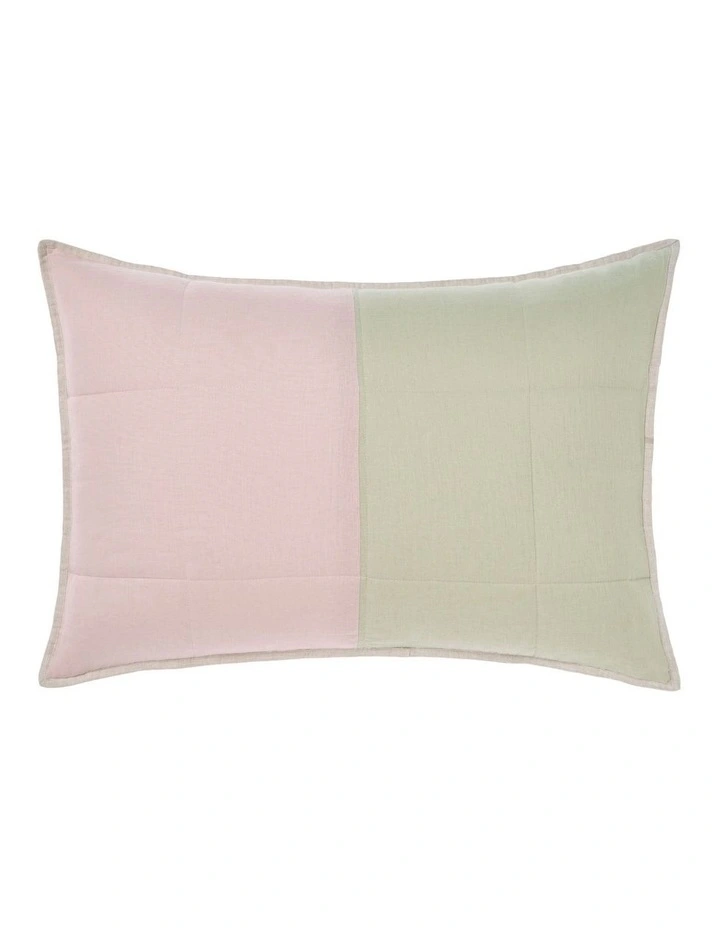 Nimes Patchwork Standard Sham Set in Rose