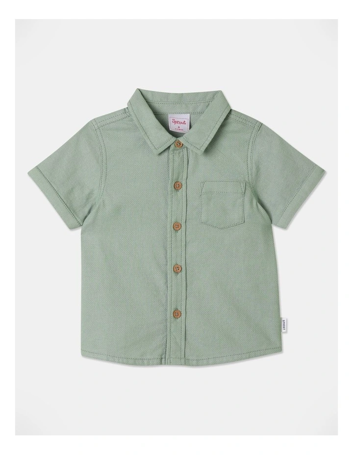 Textured Shirt in Sage