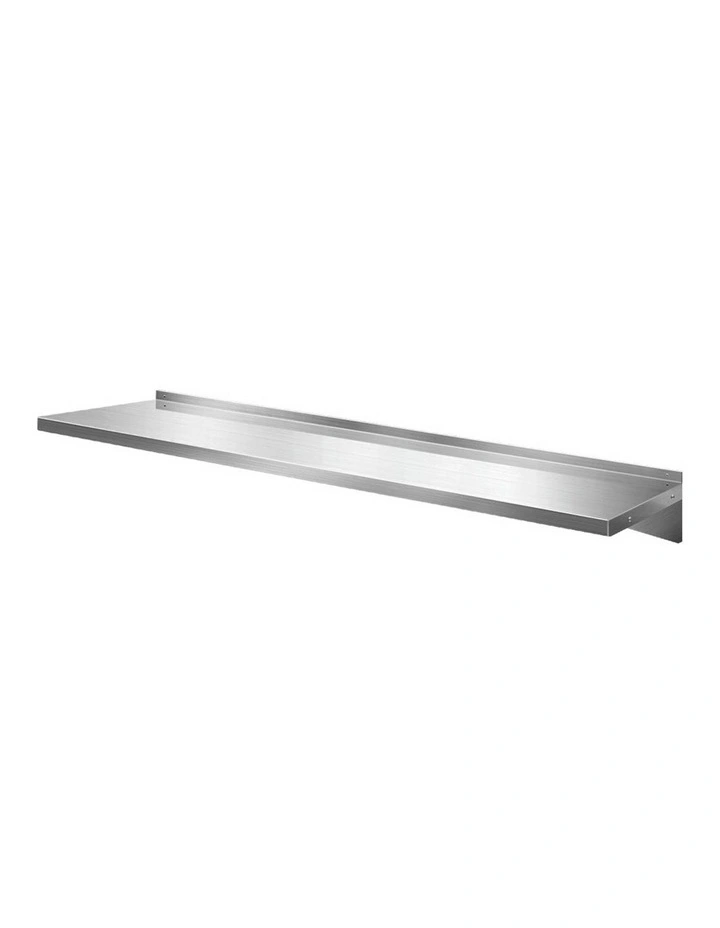 Stainless Steel Kitchen Wall Shelf Mounted Rack 1800mm in Silver