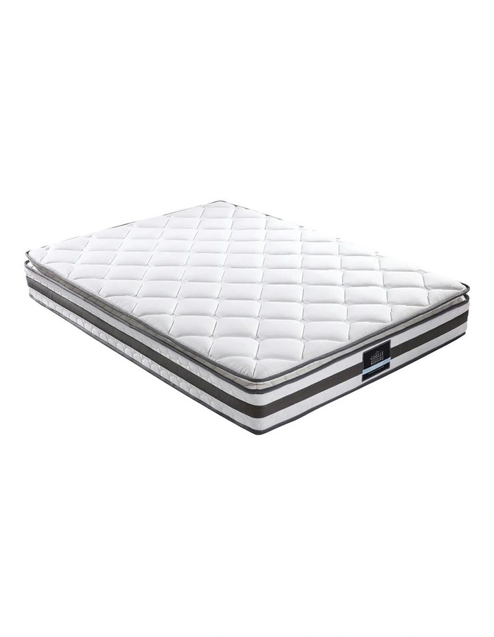 Bonnell Pillow Top Spring Foam King Size Mattress 21cm in White