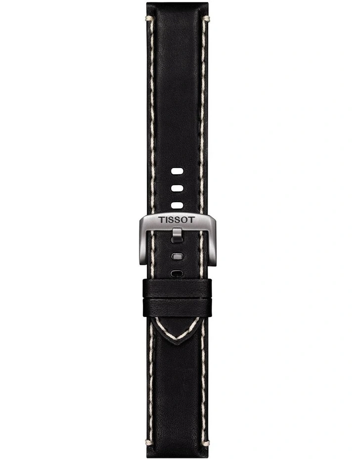 Official Leather 22mm Watch Strap in Black