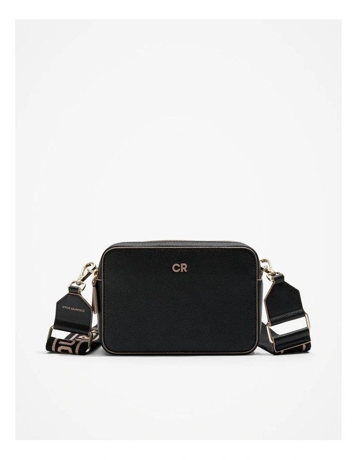 Contrast Camera Bag in Black