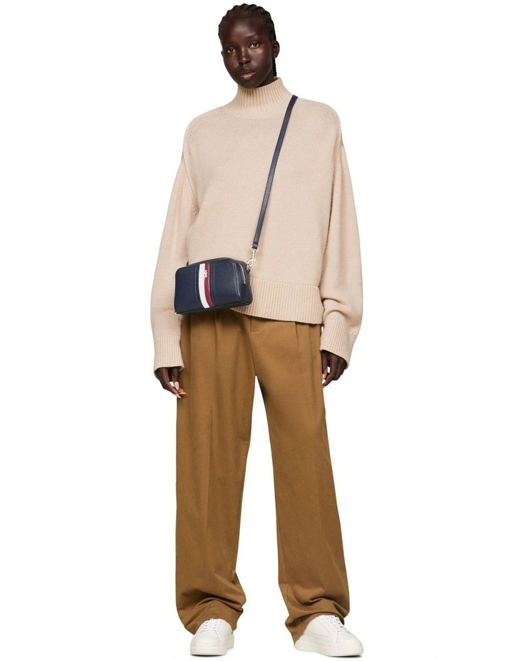 Emblem Signature Crossover Bag in Navy