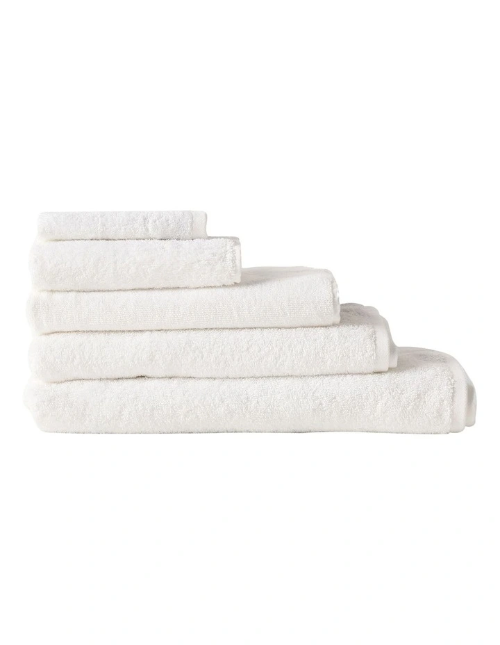 Nara Cotton Bamboo Towel Range White