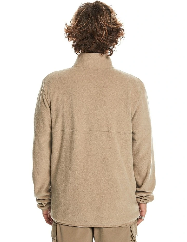 No Destination Half Zip Sweater in Timber Wolf