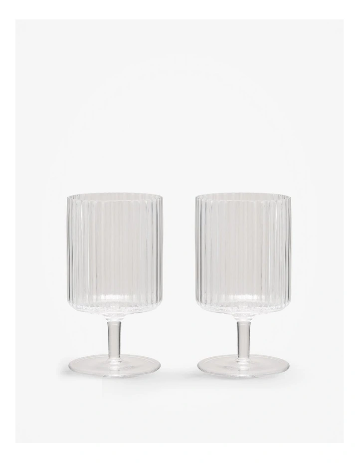 Vivi Wine Glass Set of 2 in Clear