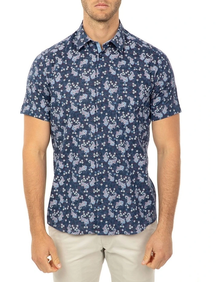 Short Sleeve Floral Print Merritt Shirt