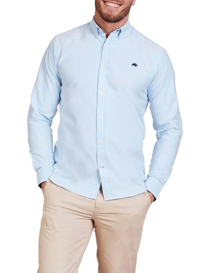 Signature Oxford Long Sleeve Shirt Sky Blue