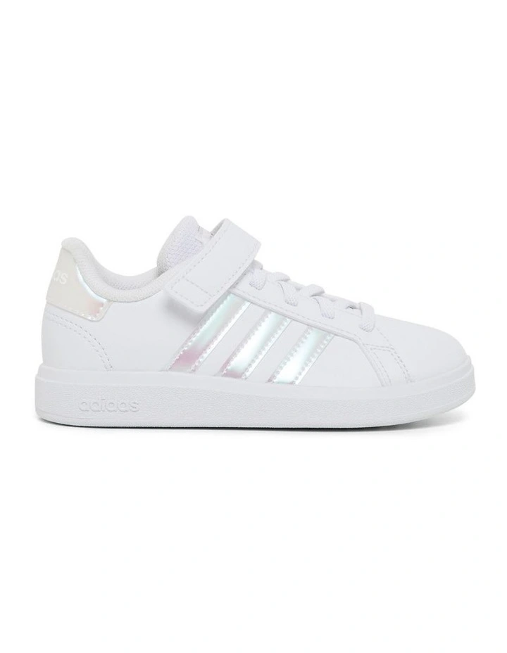 Grand Court 2.0 Pre-School Sneakers in Black/White