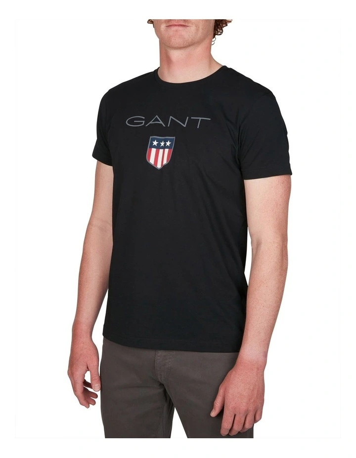 Shield Short Sleeve TShirt in Black