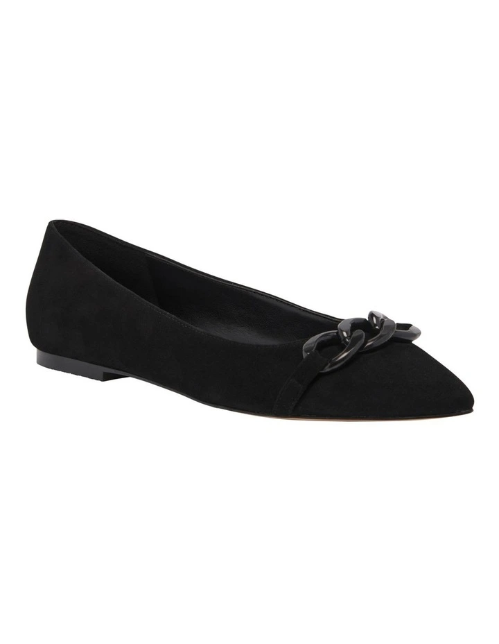 Brinks Shoes in Black Suede