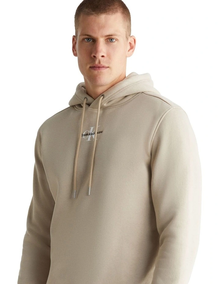Monologo Hoodie in Beige
