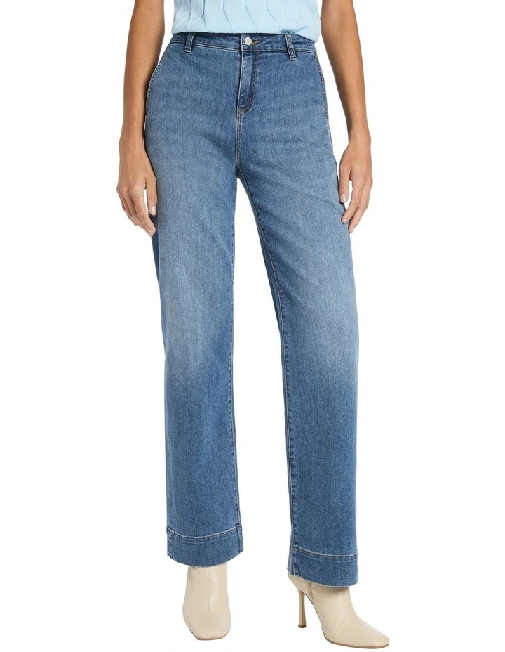 Arden Wide Leg Jean in Blue
