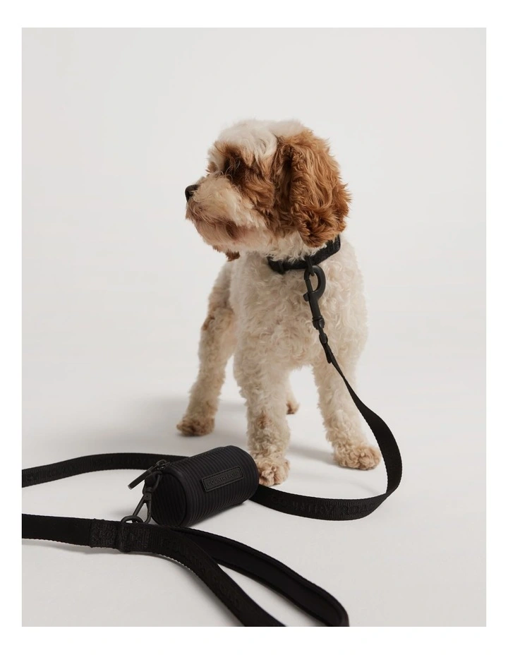 Recycled Polyester Blend Piper Collar in Black