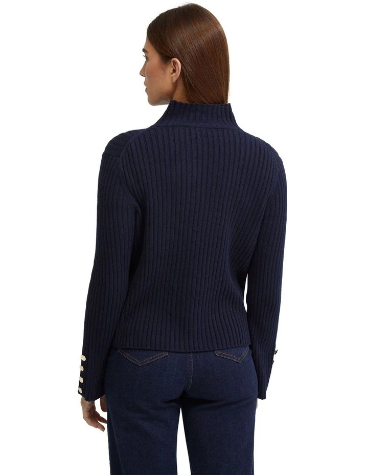 Tilly Rib Knit in Navy