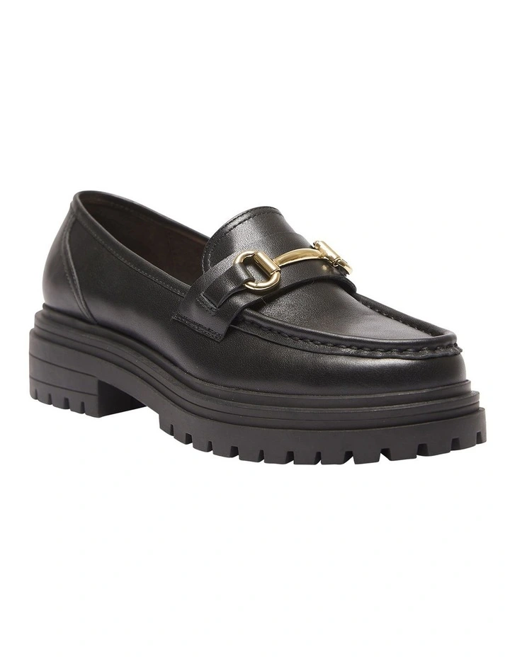 Kalista Flat Loafers In Black Leather
