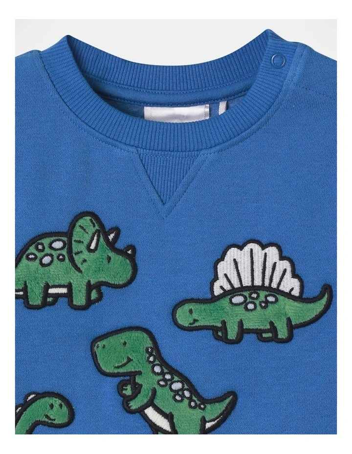 Boys Fashion Sweat in Bright Blue