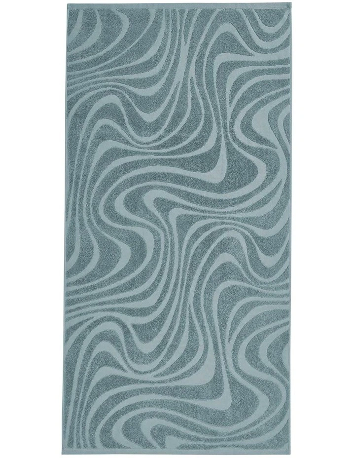 Wave Towel Range in Pacific Blue