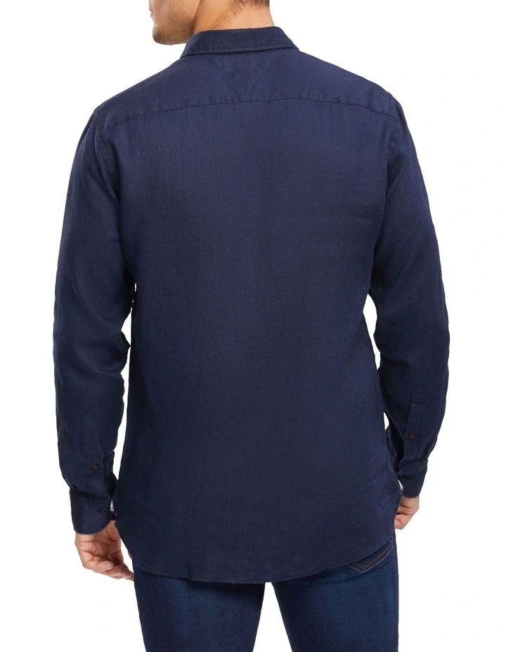 Premium Linen Shirt in Blue