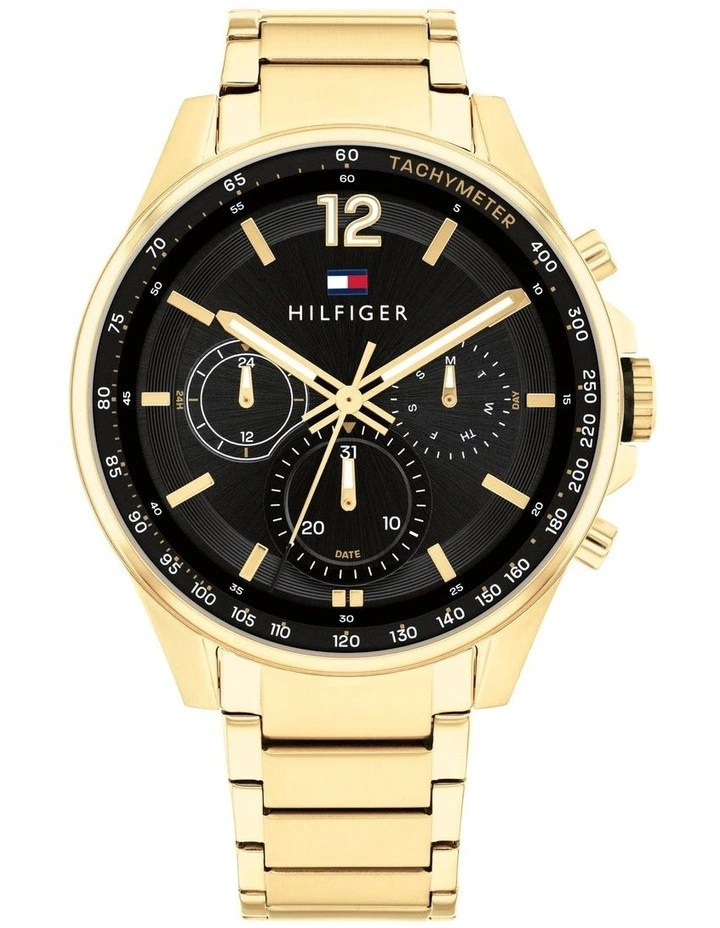 Max Ionic Plated Steel Gent's Multifunction Watch in Gold