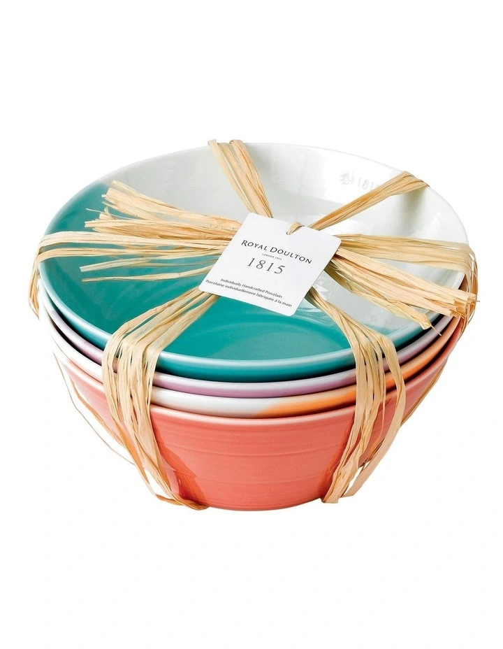 1815 Bright Set of 4 Noodle Bowls
