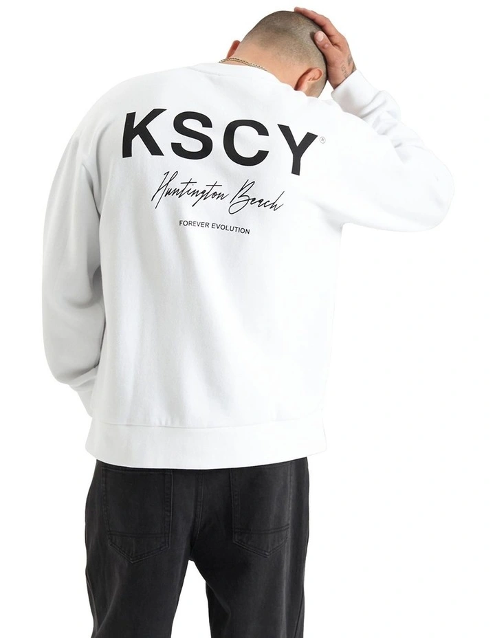 Brookhurst Relaxed Sweater in White
